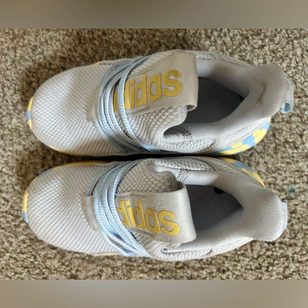 Adidas toddler 10k Shoes - Light Blue and Yellow - Picture 3 of 5